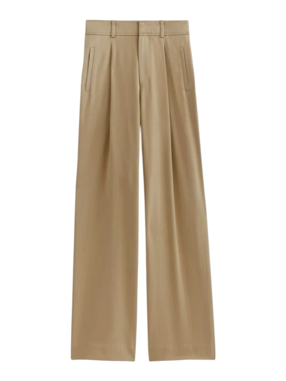 Everlane The Draper Pleated Wide Leg Pant Size 16S In Buttersmooth Work Pant